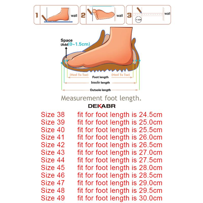 Product Introduction of DEKABR Fashion Spring and Autumn Style Soft Moccasins Men Loafers High Quality Leather Shoes Men Flats Driving Shoes Big Size 0