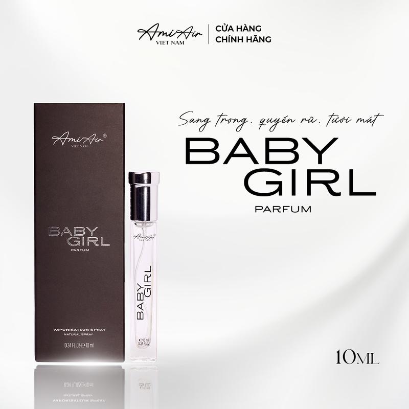 Nước Hoa Nữ Ami Air Baby Girl Mùi Hương Sang Trọng Quyến Rũ Tươi Mát - Dạng Xịt 10ml