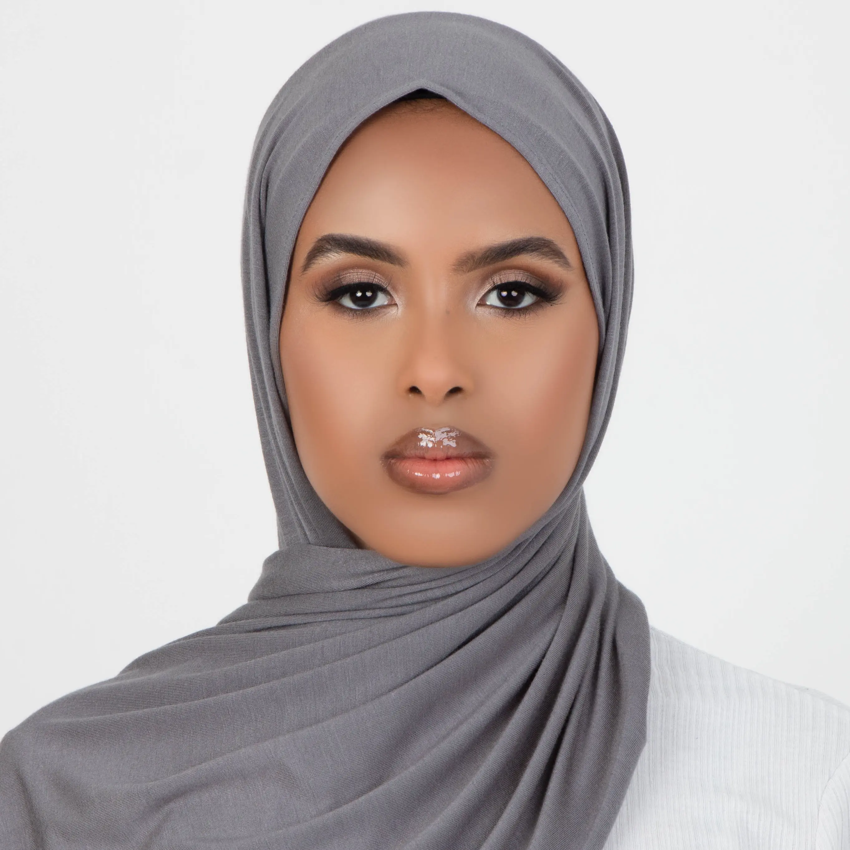 Premium Dark Grey Jersey Hijab