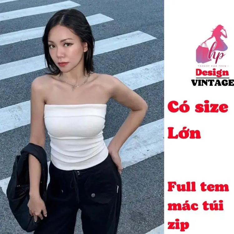Áo ống phom dài ôm body, áo nữ quây màu đen trắng thun co giãn mặc hè đi chơi basic VD926