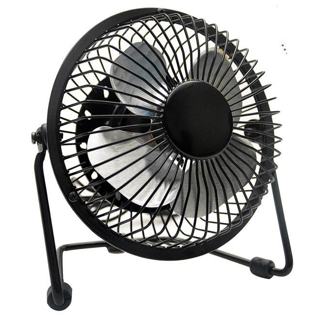 Quạt USB mini lồng sắt OEM Cắm nguồn USB - 4 inches model 2023 Phụ Kiện