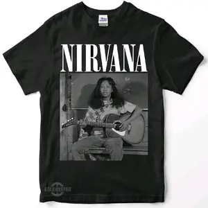 kaos NIRVANA MANDRA parodi nevermind munaroh Premium tshirt mandra parodi Katun Santai Hitam Oversize Sablon
