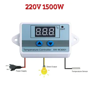 digital thermostat xh w3001 temperatur pengatur suhu 220 penetas telur