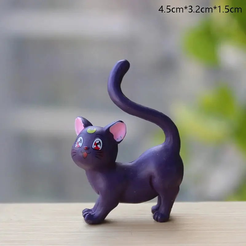Mô Hình Hành Động Anime Thủy Thủ Mặt Trăng, 4cm, Tsukino Usagi Luna Aino Minako Mèo Artemis, Búp Bê Kawaii, Chất Liệu PVC, Đồ Chơi Mô Hình Sưu Tập, Thích Hợp Làm Quà Tặng Trẻ Em 6
