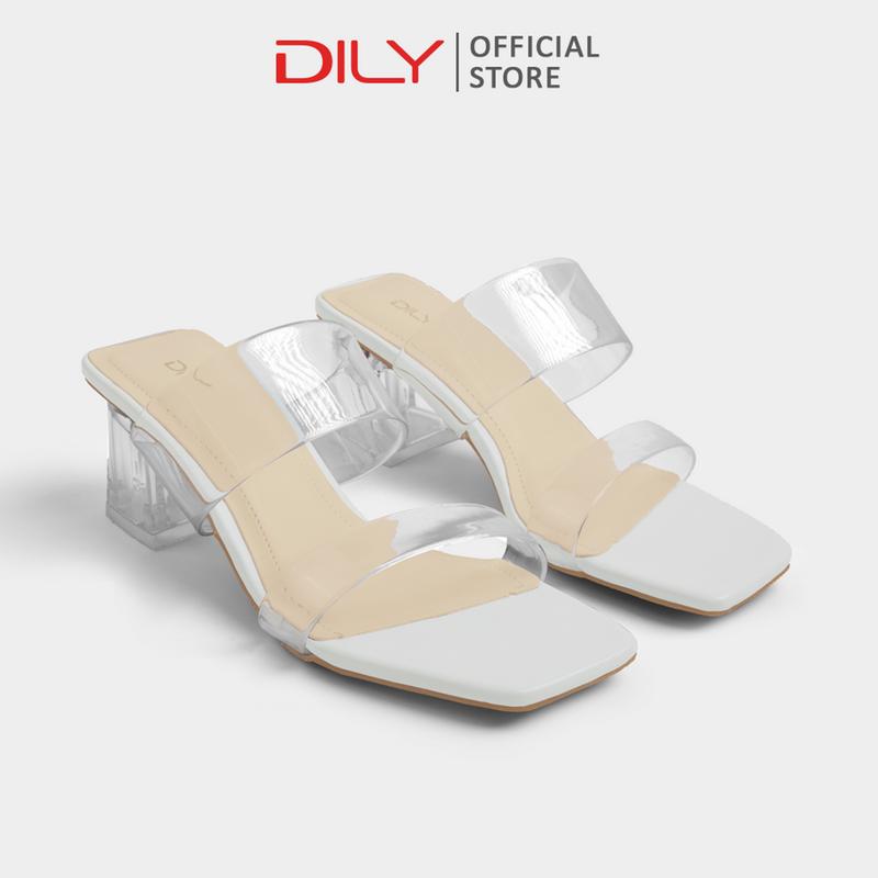 Guốc nữ đế vuông quai mica trong suốt thanh lịch dép guốc nữ thời trang mùa hè cao 5cm_AA0387