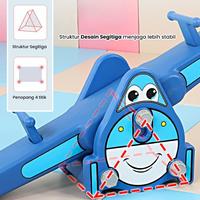 Gambar Mainan Jungkat Jungkit Anak Motif Pesawat – Playground HDPE Anti Licin | TOYSBAR M1504 - M1504-BIRU dari toysbar Kota Administrasi Jakarta Utara 4 Tokopedia