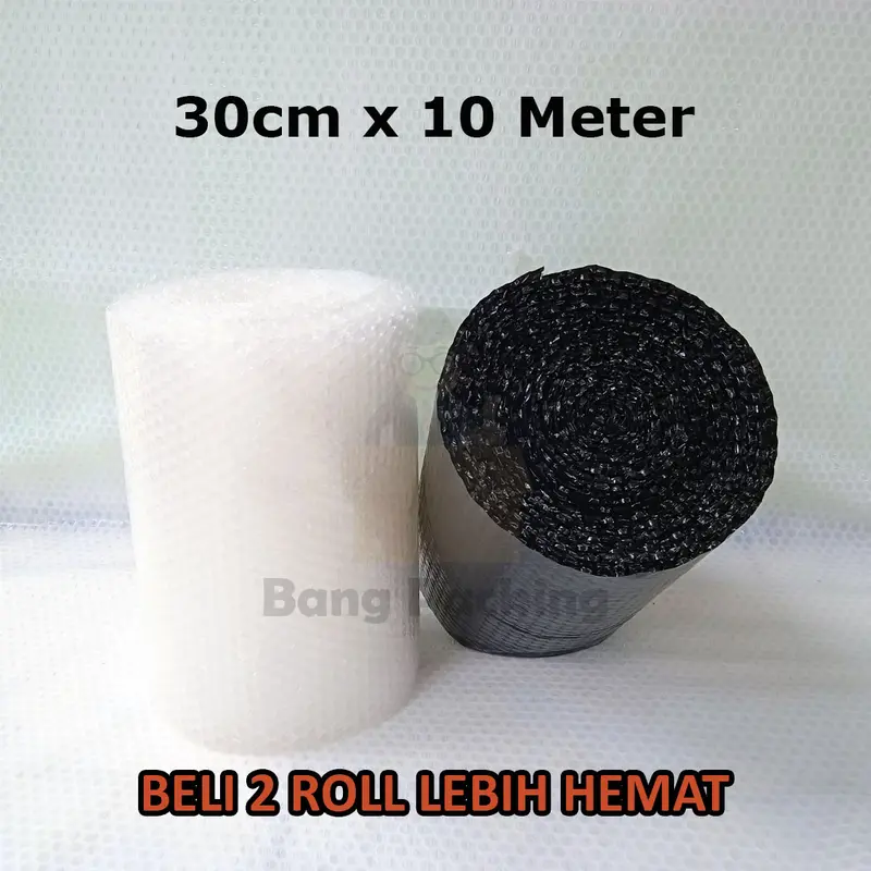 bubble wrap 10 Meter x 30cm - bubblewrap bening - bublewrap hitam - babelwrap murah 0