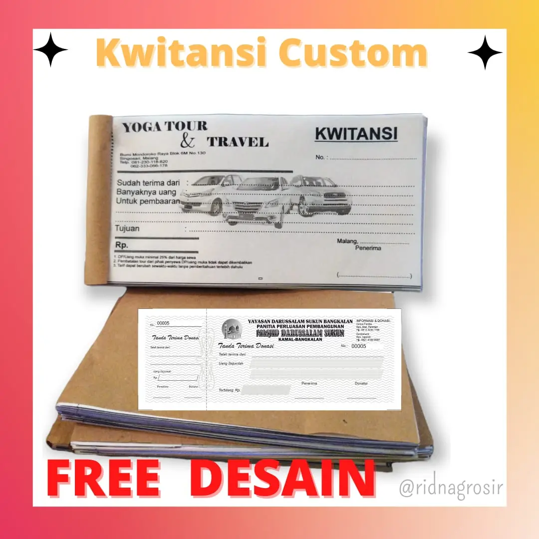 KWITANSI CUSTOM FREE DESAIN