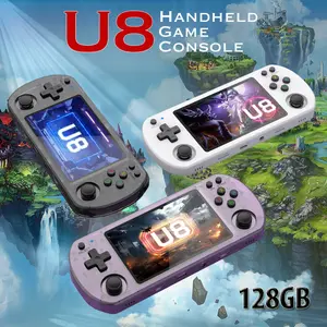U8 Retro Handheld Video Game Console Open Source Linux System 4.0 Inch IPS Screen Portable 128GB