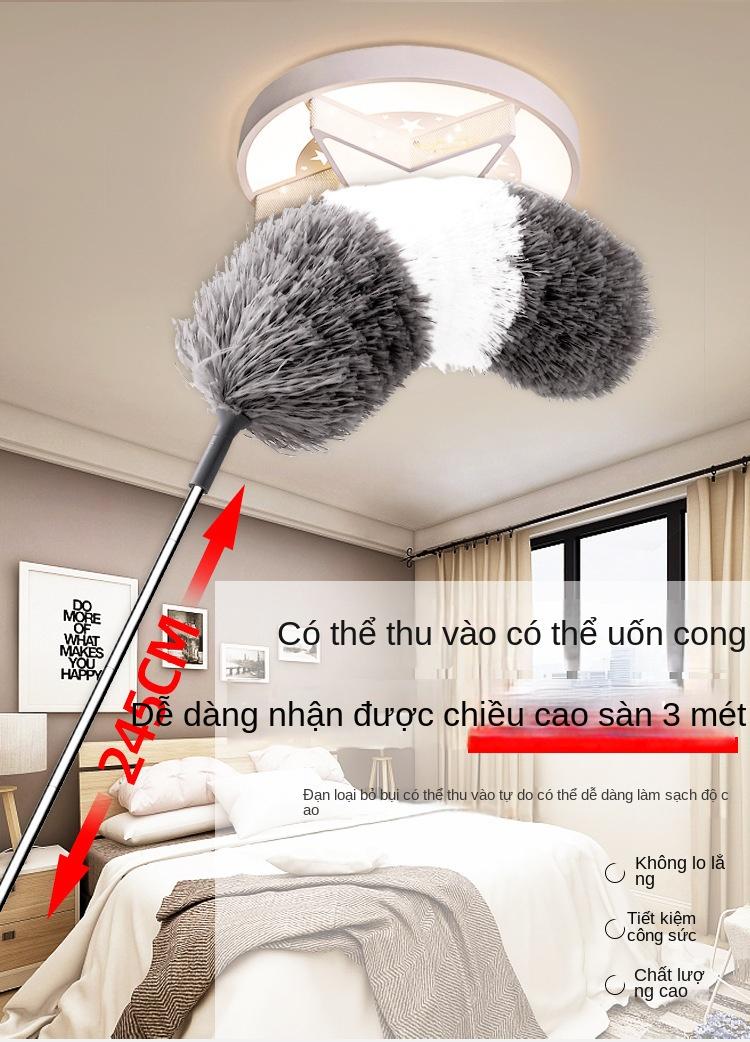 Product Introduction of Chổi Quét Bụi, Chổi Quét Lông Vũ Có Thể Thu Vào Bàn Chải Quét Bụi Có Thể Thu Vào Thích Hợp Sử Dụng Trong Gia Đình, Chổi Quét Bụi Tĩnh Điện chổi  lông gà 0