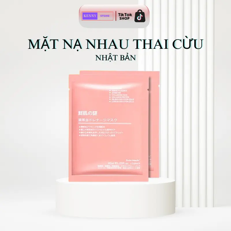 Mặt Nạ Nhau Thai Cừu Nhật Bản 40ml Skincare Dưỡng Ẩm Da Làm Đẹp Da Dưỡng Da Mặt Mask Đắp Mặt Nữ Women