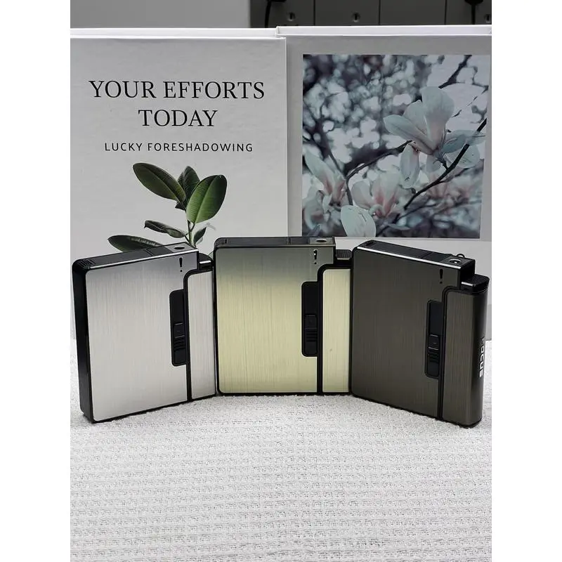 Portable Automatic  Boxes 20/10PCS  Holder Case Not  Gadget For Men Christmas Gifts