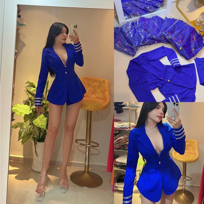 Bộ vét  viền tay thiet ke ( chọn màu tuỳ thích ) 0