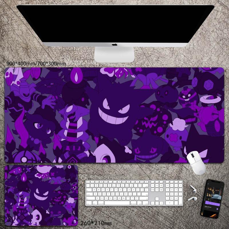 Product Introduction of Sanchengby314191 Pokemon Mouse Pad Oversized Desk Pad Mat Long Computer Office Large Keyboard Pad Two-Dimensional Animation Gengar 15