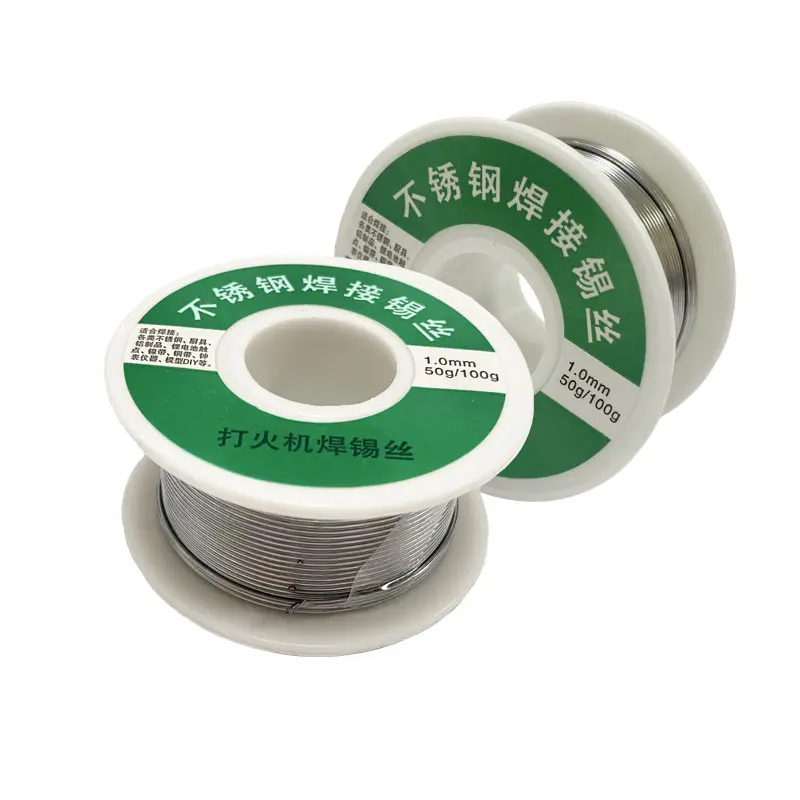 Thiếc Hàn hàn Inox 63% 1mm Mối Hàn Chắc và Bóng Lõi Thuốc 5