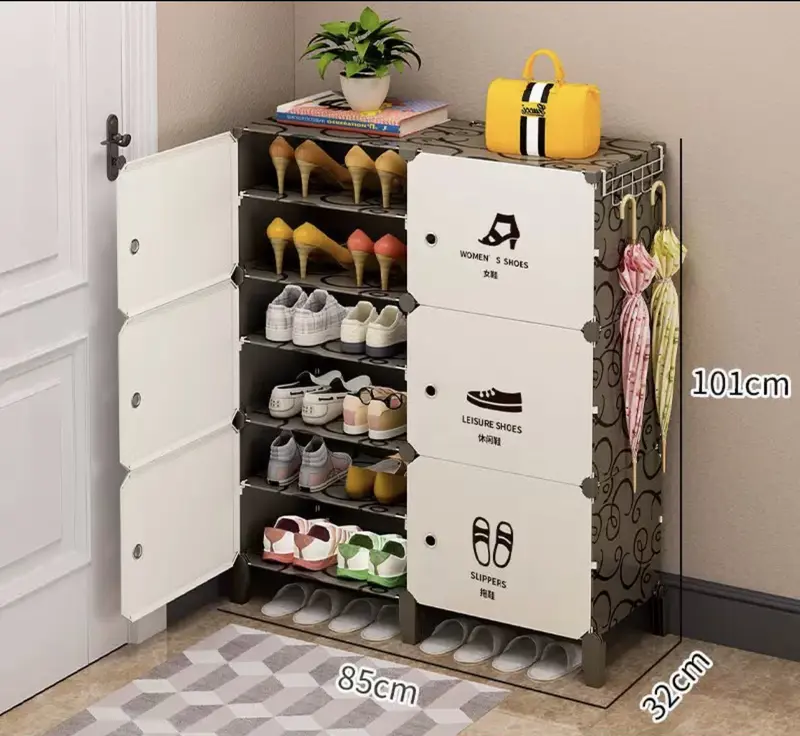Kệ giày nhựa lắp ghép 12 ngăn dễ dàng vận chuyển - Dài 85, Rộng 32, Cao 96cm 1