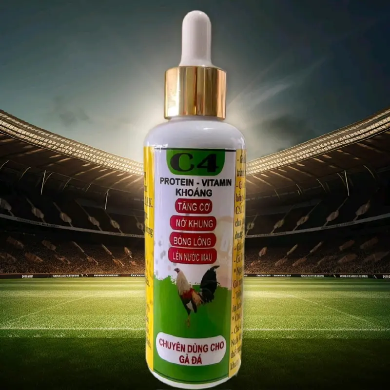 Protein nuôi gà tơ : tăng cân, sung gà, bung hình. Sản phẩm C4-100ml 3