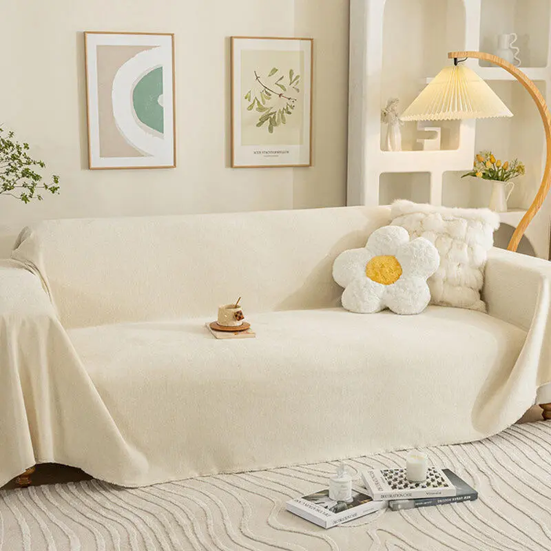 inclusive cushion all season universal full blanket fabric sofa cover solid color