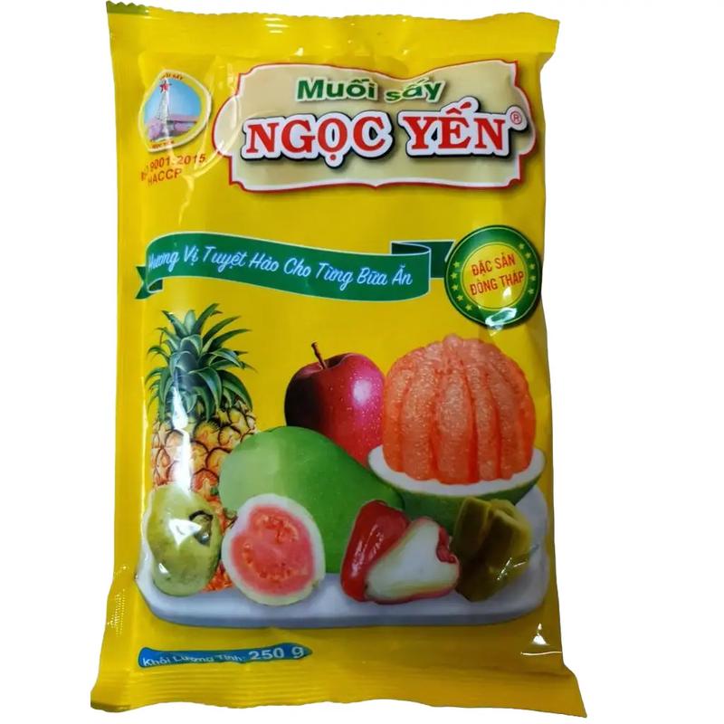 Muối sấy Ngọc yến 250g - Muối chấm trái cây - Gia vị nấu ăn ngon - muối Ngọc yến chính hãng