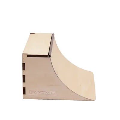 Finger Board Wooden Fingerboard Quarter Pipe Skate Ramp