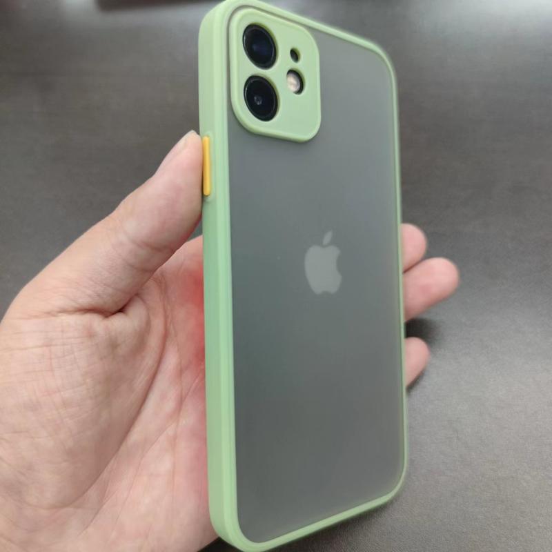 Ốp Điện Thoại Cho Apple 13, Nhám Thân Thiện Với Da, Nút Độc Lập, Tương Thích Với Iphone12pro / 11 / Xs, Cạnh Mềm, 7 / 8Plus 2