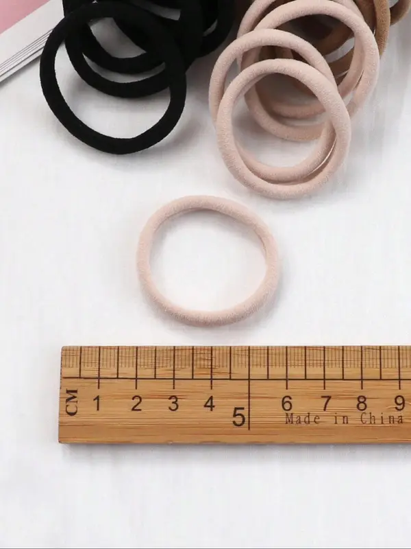 Solid Color Hair Tie, High Stretch Hair Tie, Casual Hair Accessories for Women & Girls, Minimalist Headwear Suitable for Ponytails 2