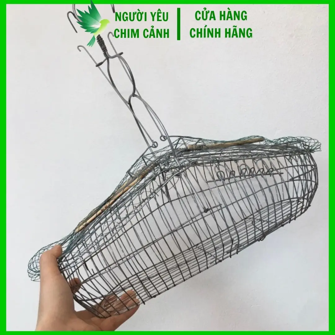 (Tặng túi bổi) Lồng khuyên, hút mật, ốc mít, sâu chất liệu kẽm lụp chim