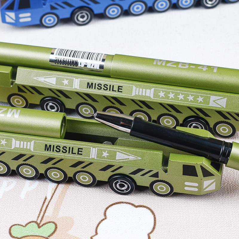 Mô Hình Xe Tên Lửa Bút Gel, Đồ Trang Trí Để Bàn, Văn Phòng Phẩm Sáng Tạo 2