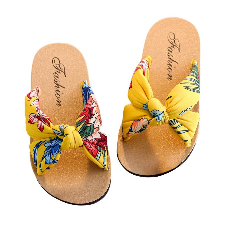 Product Introduction of Kids Girls Slippers Soft Sole Non-slip Bohemian Toddler Princess Slide Sandals Summer Beach Baby Shoes 47