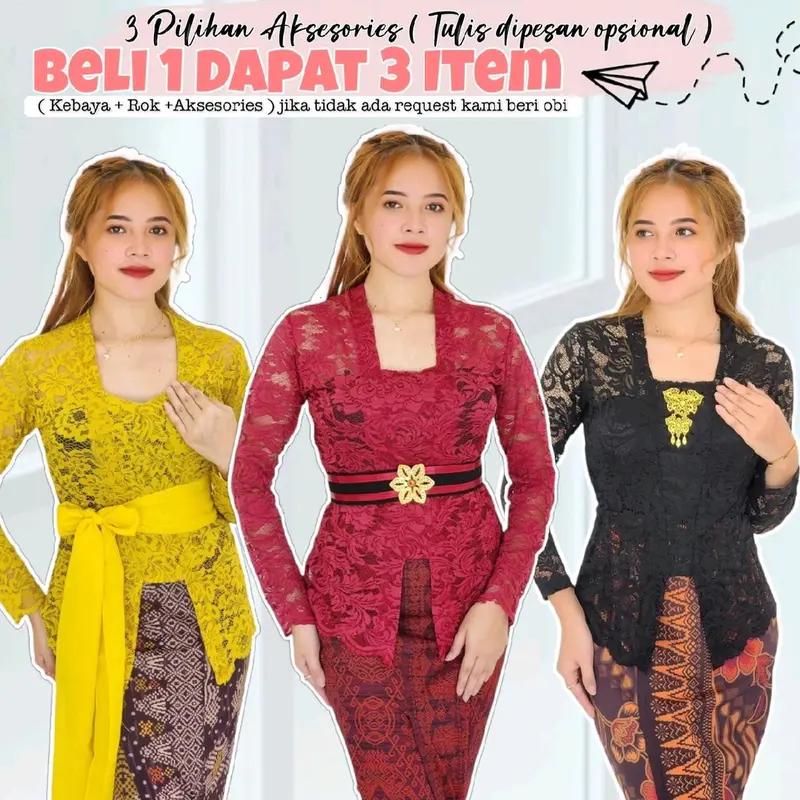 Kebaya Brokat Modern Kebaya Wanita Modern Dress Kondangan