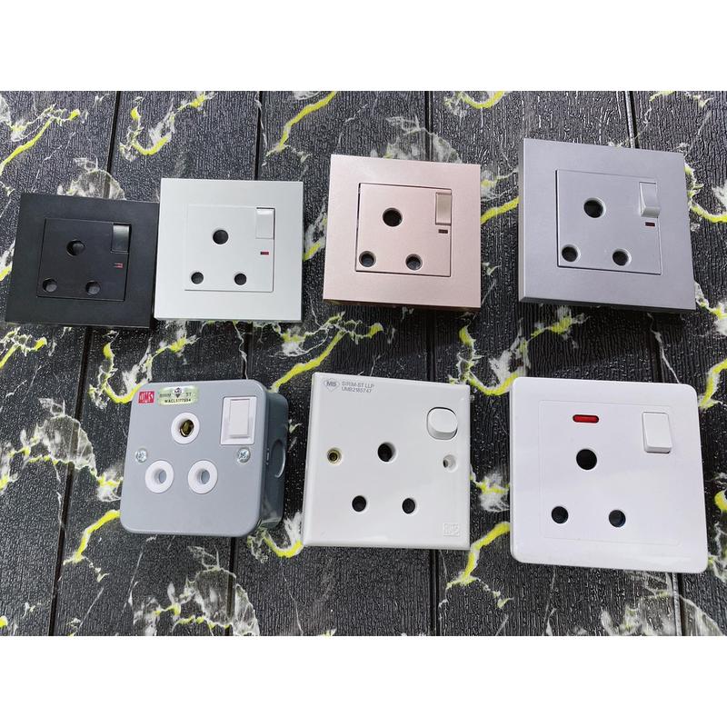 suis bulat 3pin kepala soket 15A switch socket round plug to - TikTok ...