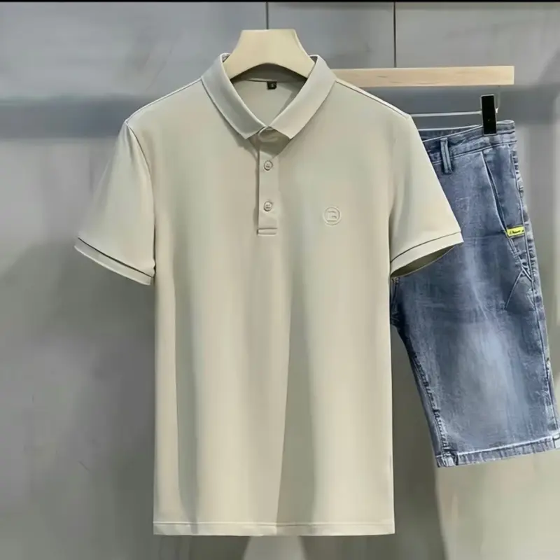 Áo polo nam nữ thêu chữ IB 3