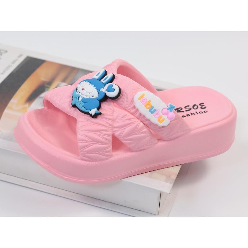 2024 New Sandal Selop anak LABUBU Viral Kekinian Bahan Karet Jelly Anti Slip Kaki Fashion 1