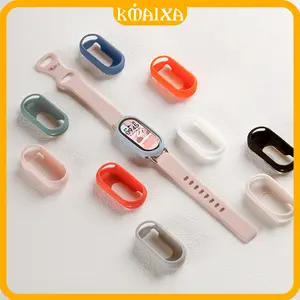 Rubber Soft Case for Jam Tangan Smartwatch Mi Band 10 9 8 Sport Silicone Screen Protector Cover Hollow Bumper Frame Accessories for Xiaomi MiBand 10 9 8 NFC