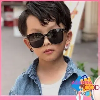 AZAHRA Kacamata Hitam Gaya kotak Anak-anak oversize kids Sunglasses Fashion Sunglasses Kacamata Fashion 1