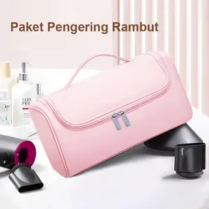 Tas Penyimpanan Hair Dryer Kapasitas BesarAnti Air & Debu Tas Travel Alat Styling Rambut Gantungan Portable untuk Catok & Hair Dryer