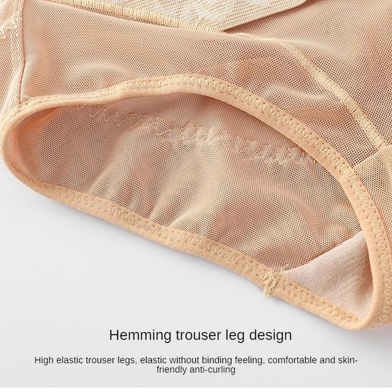 Product Introduction of M-XXXL Plus Size High Waist Girdle Panty Seamless Woman Nylon Cotton Fabric Lingerie Thin Comfort Breathable Shapewear 23