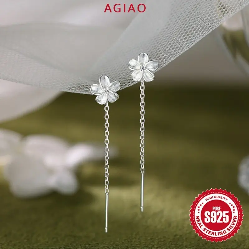 AGIAO Anting-anting Zircon 5A Perak 925 Wanita