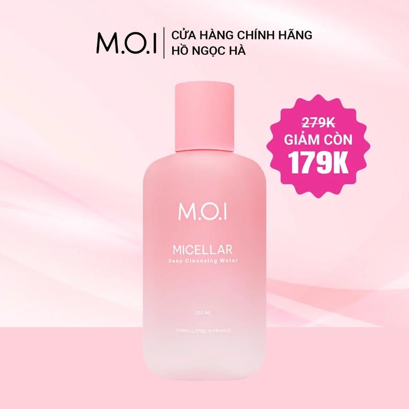   Giảm giá sốc  Nước tẩy trang sạch sâu dịu nhẹ M.O.I 250ml Trang Điểm Cosmetic 