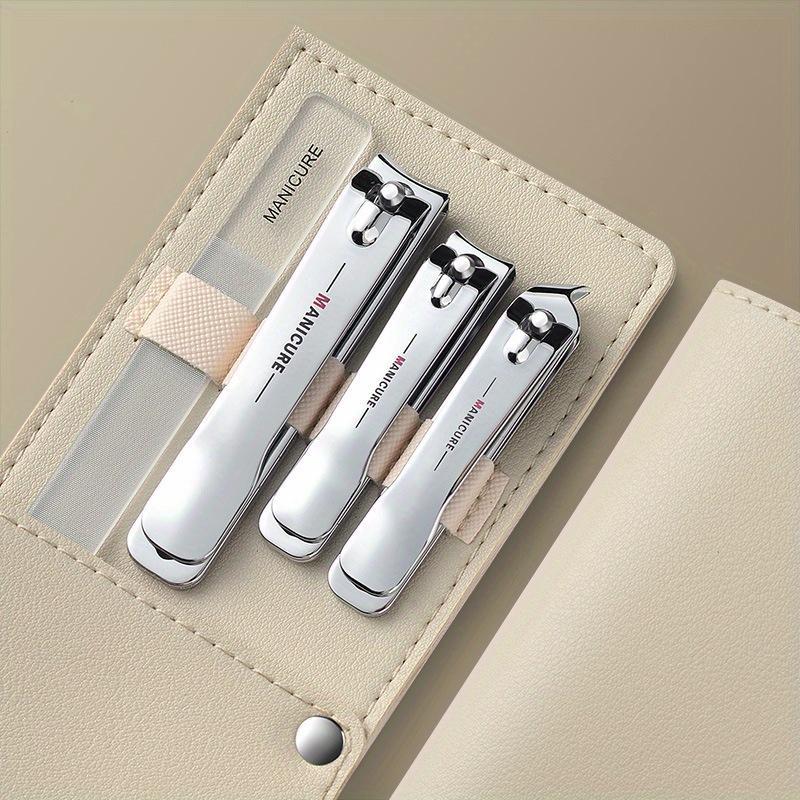 Professional Nail Clipper Set, 4 Counts/set Portable Nail Scissors, Stainless Steel Manicure Pedicure Tool 4