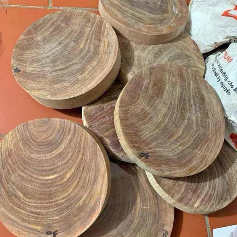 Thớt gỗ nghiến  DK28cm ( chuyên thái lát ,băm chặt,  dùng gia đình ) xanh1 an toàn cho máy rửa bát thot nghien tay bac th ớ t _ ng hiến 5