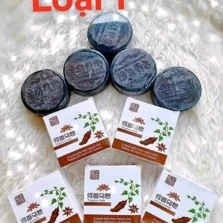5 bánh xà bông gội hà thủ ô, hỗ trợ ngăn ngừa rụng tóc, kích mọc tóc ( bánh 100g)