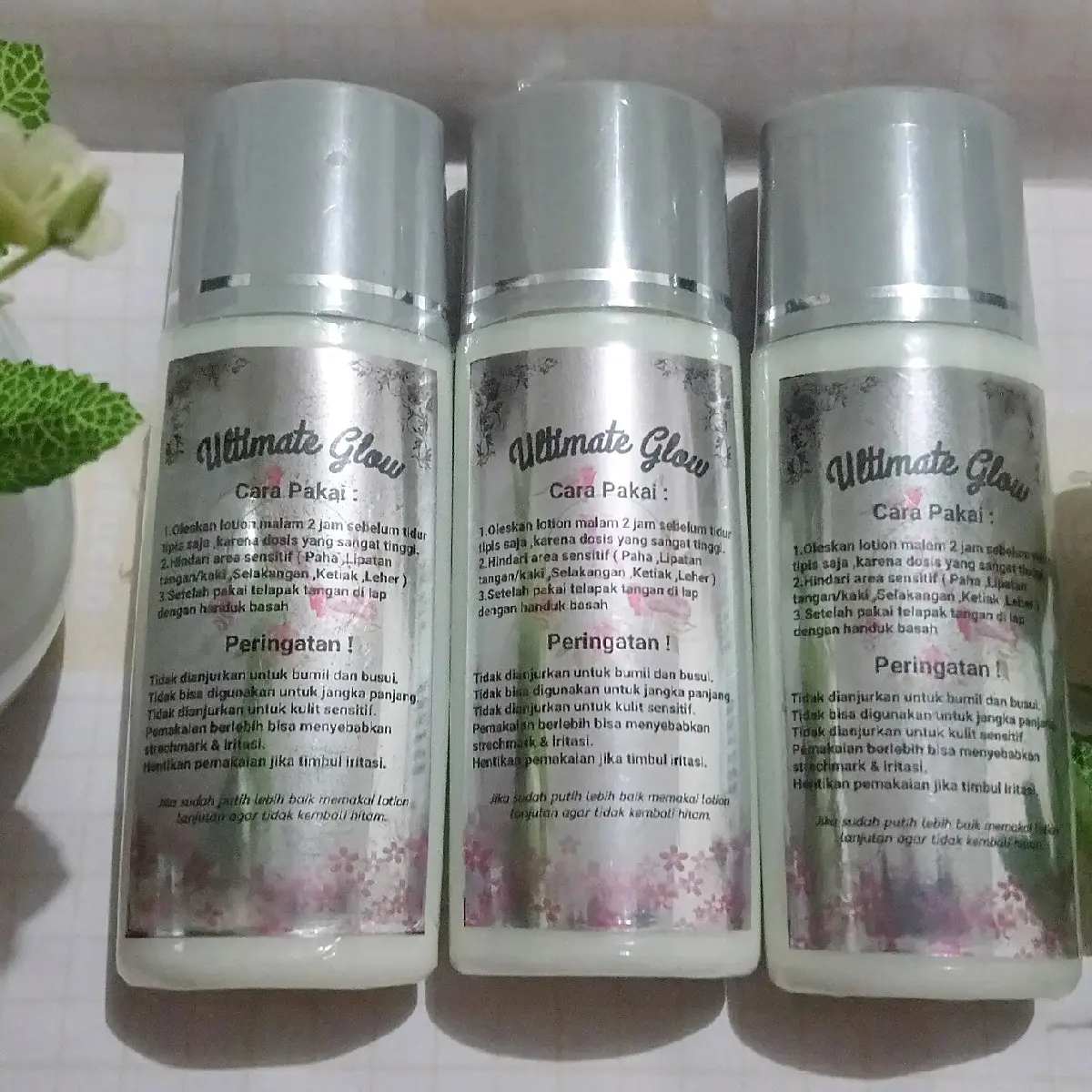 Ultimate glow night. lotion 7x whitening Memutihkan