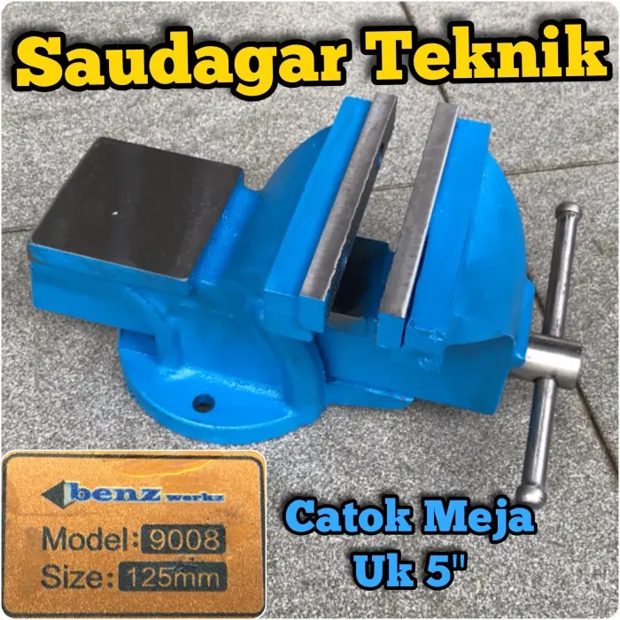 RAGUM CATOK MEJA BESI 5INCH 5" SWIVEL VICE TABLE BENZ 5 INCH 1