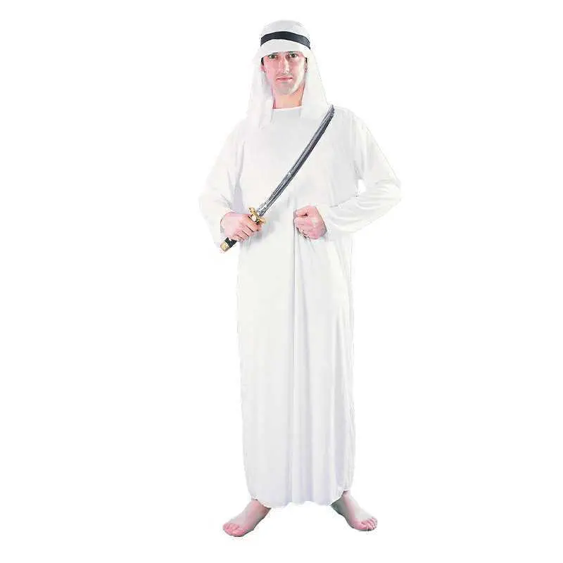 Trang phục Ả Rập cho nam giới trưởng thành, Quần áo biểu diễn cosplay Halloween, Cosplay hóa trang, Phong cách Trung Đông, Wsjss24