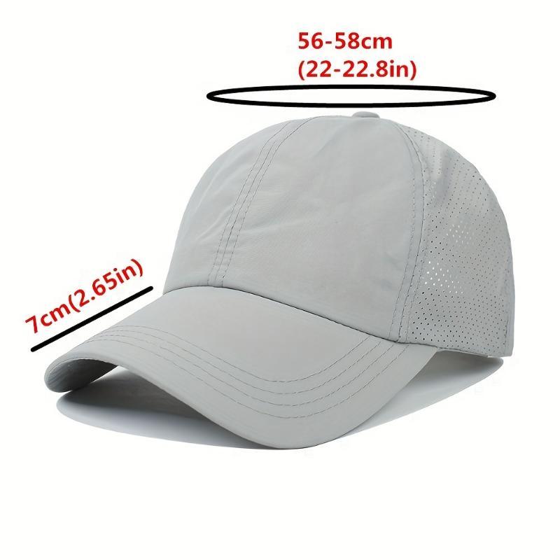 1X Summer Quick-Dry Men'S Ponytail Baseball Cap, Sun Protection Hat, Women'S Sports Cap, Camping Hat 2
