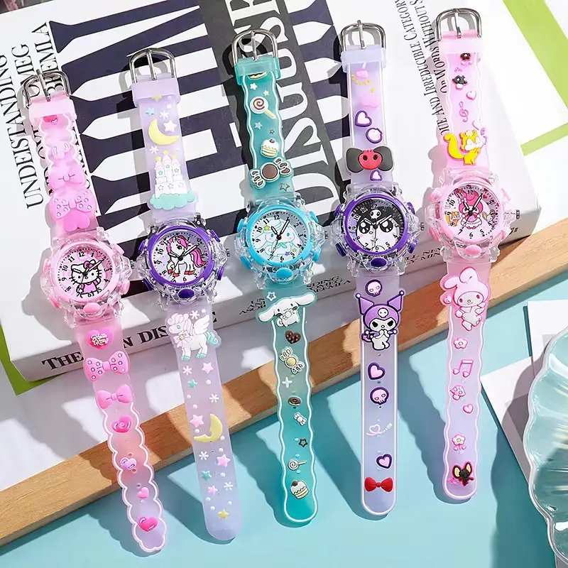 Educational Toys Educational Toys New Silicone Cartoon Children Watch, Luminous Luminescent Lamp Watch Watch Supply Birthday Gift