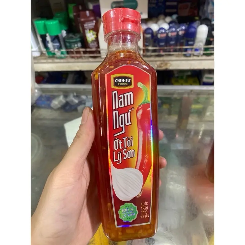 ￼Chai Nước Mắm Nam Ngư tỏi ớt Lý Sơn chai 300ml Gia Vị Chua Cay