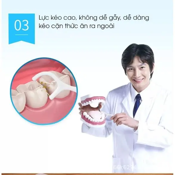 Combo 15 Hộp Tăm Chỉ Nha Khoa, sợi mảnh vệ sinh kẽ răng chân nướu 2