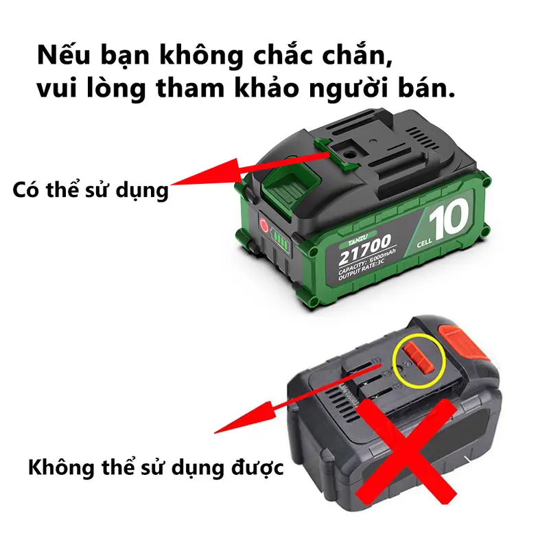 Sạc nhanh pin TANZU 1-1.5A, chân pin phổ thông 4cm, điện áp 21v, có chip bảo vệ dòng điện - Phụ kiện điện thoại 5